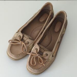 Sperry Top Sider Woman's Tan Boat Leather Shoes Size 9 M